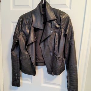 Topshop faux leather jacket